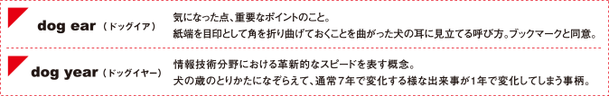 exsaのステーショナリーの端につく三角の色面